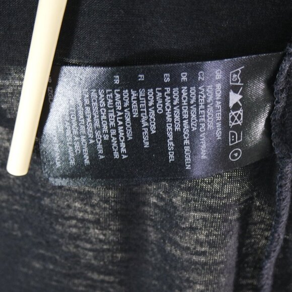 H&M Vintage Black Sleeveless Twist Shoulder Accent - Picture 13 of 14